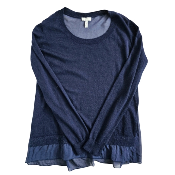 Joie Navy Blue Tissue Sweater Top Small - Picture 1 of 3